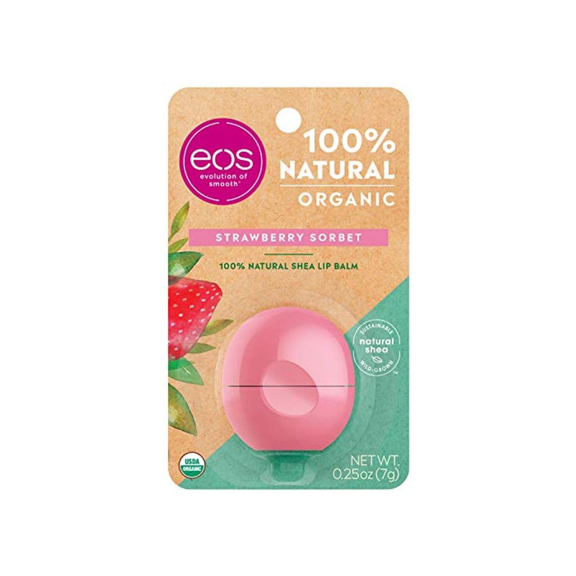 Beauty EOS Cubito de hielo con fresa suave esfera Lip Balm