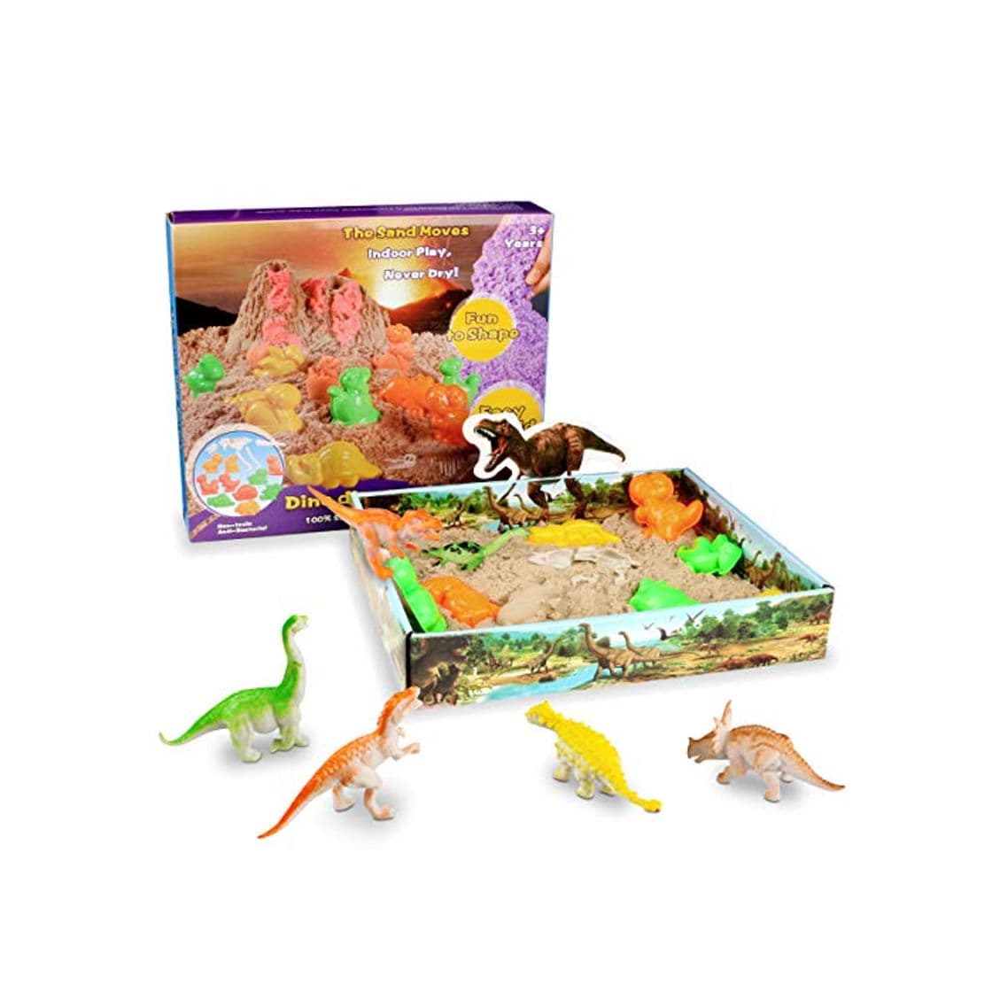 Product Weeygo Arena Mágica - Magic Sand Dinosaurio Cinética Animal Moldes Juego -