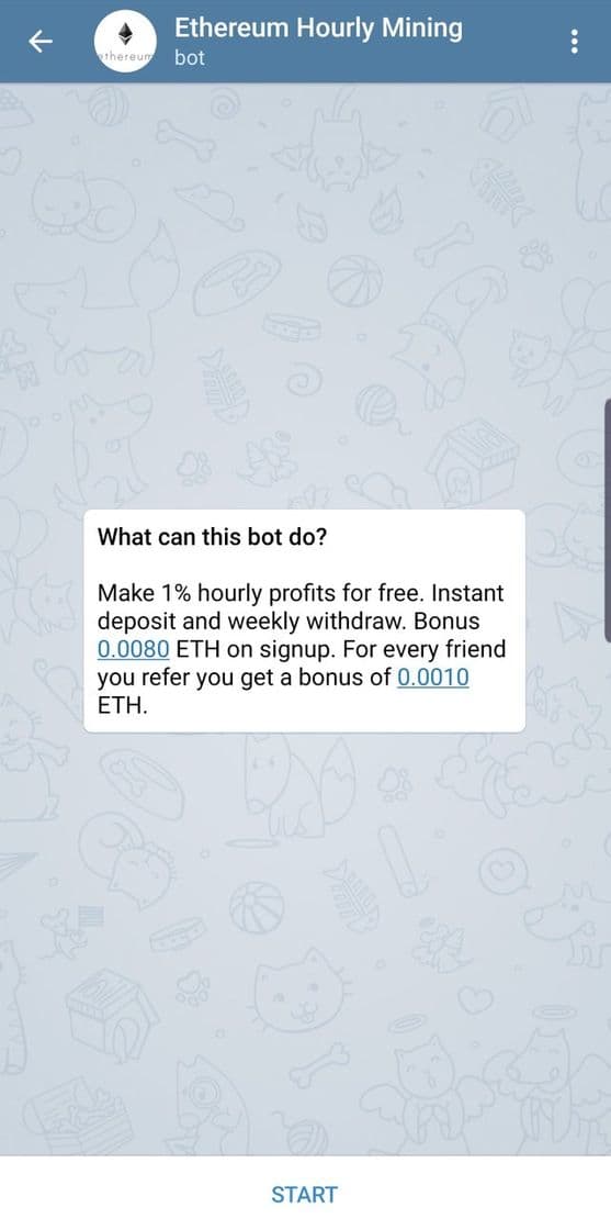 App Eth miner telegram