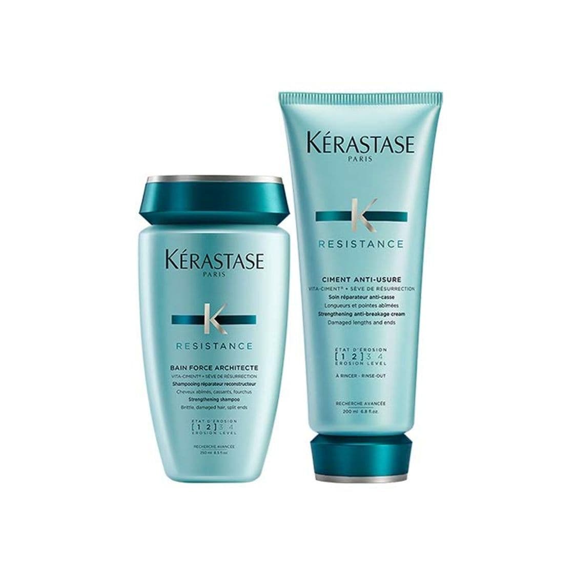 Beauty Kerastase Bain fuerza arquitecto y Ciment anti-usure Duo