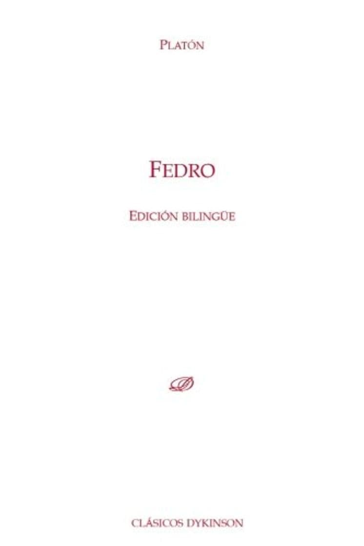 Libro Fedro: edición bilingüe