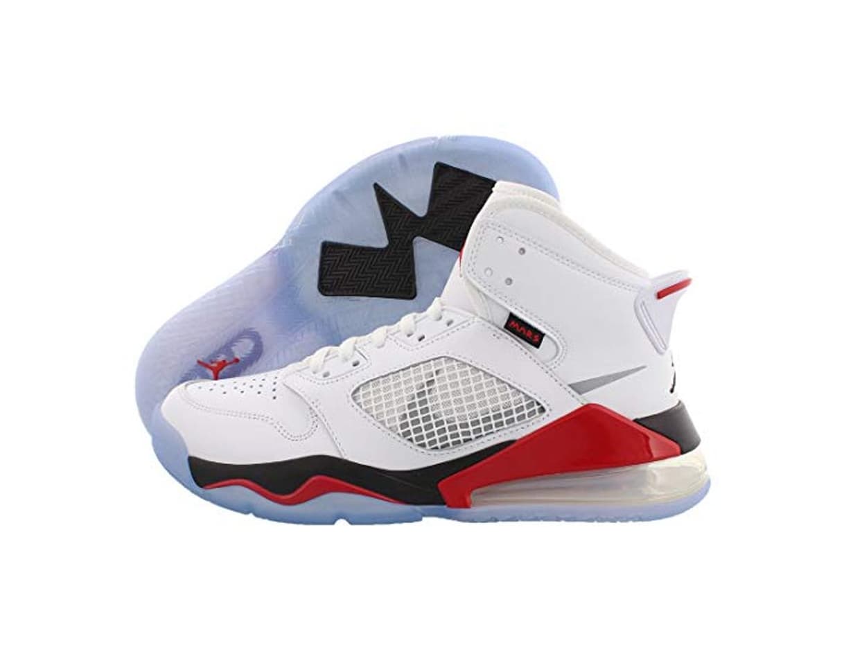 Fashion Nike Jordan Mars 270 [CD7070-100] Men Basketball Shoes White/Silver-Red/US 10.5