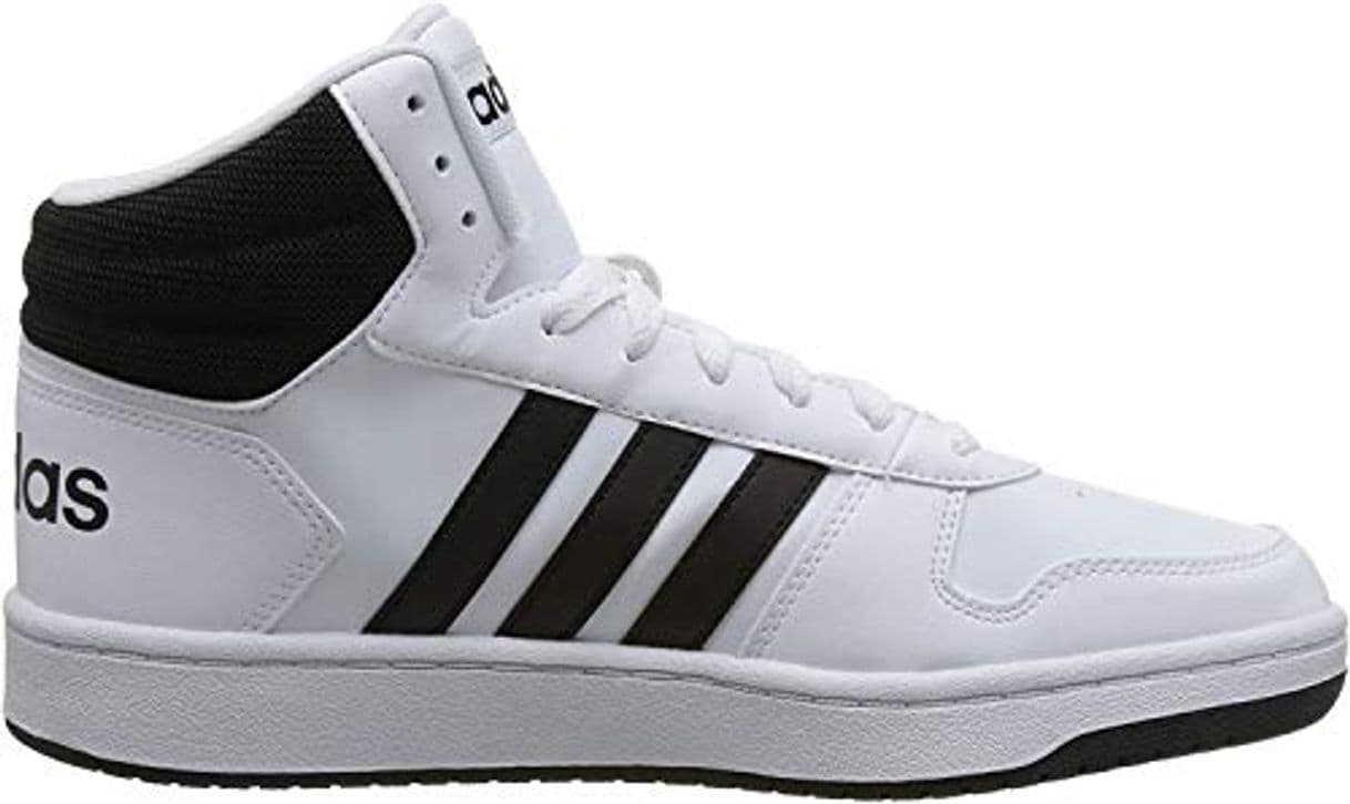 Fashion adidas Hoops 2.0 Mid, Zapatillas Altas para Hombre, Blanco