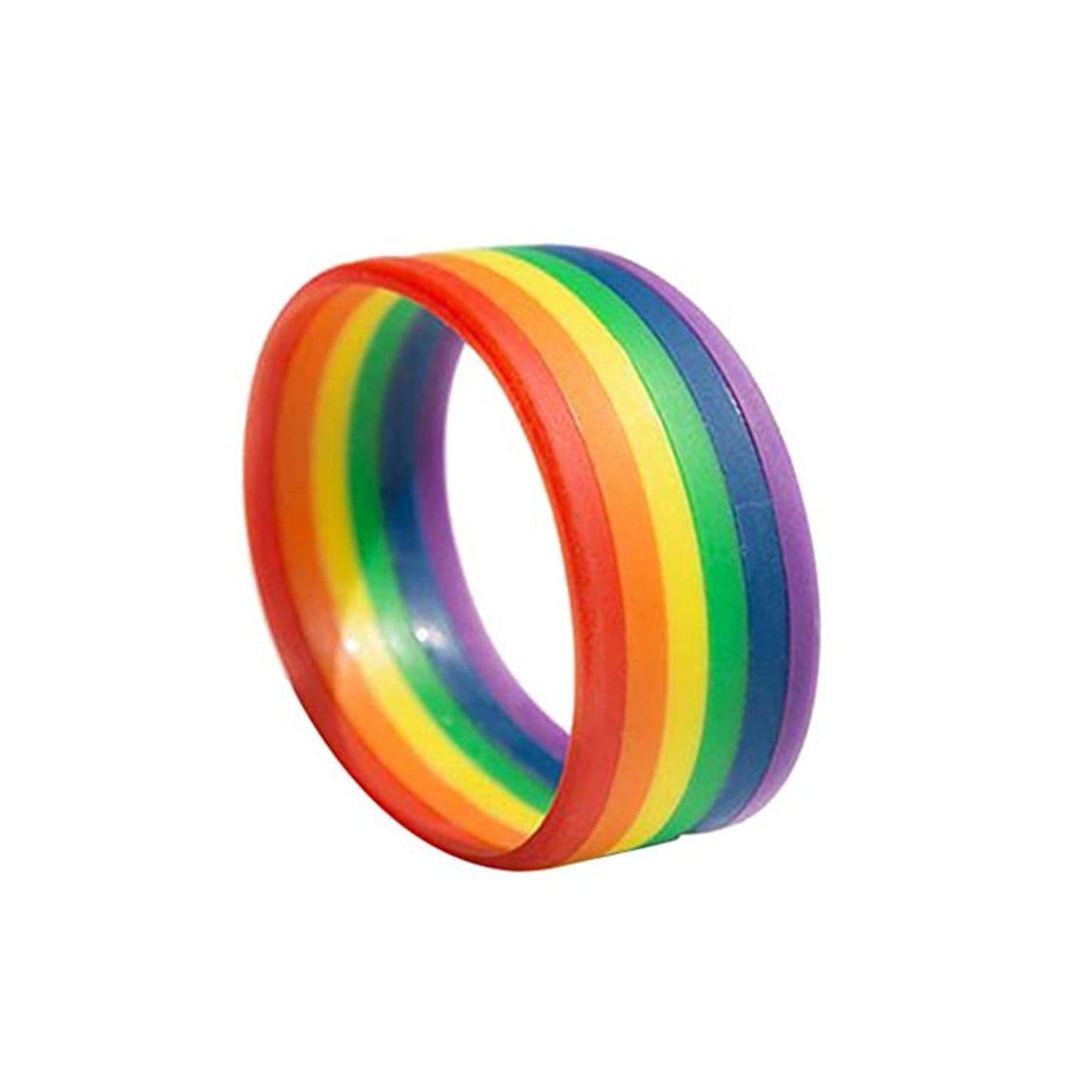 Producto Amosfun Pulsera LGBT Rainbow Pride Pulseras de Silicona Pulsera Orgullo Gay y Lésbica Pulseras de Goma Deporte Moda Pulsera única