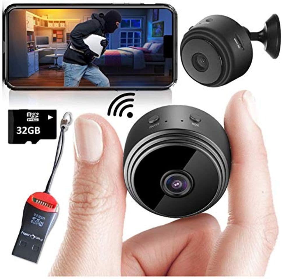 Producto Mini Spy Camera Wireless Hidden Home WiFi Security Cameras with App 1080P,