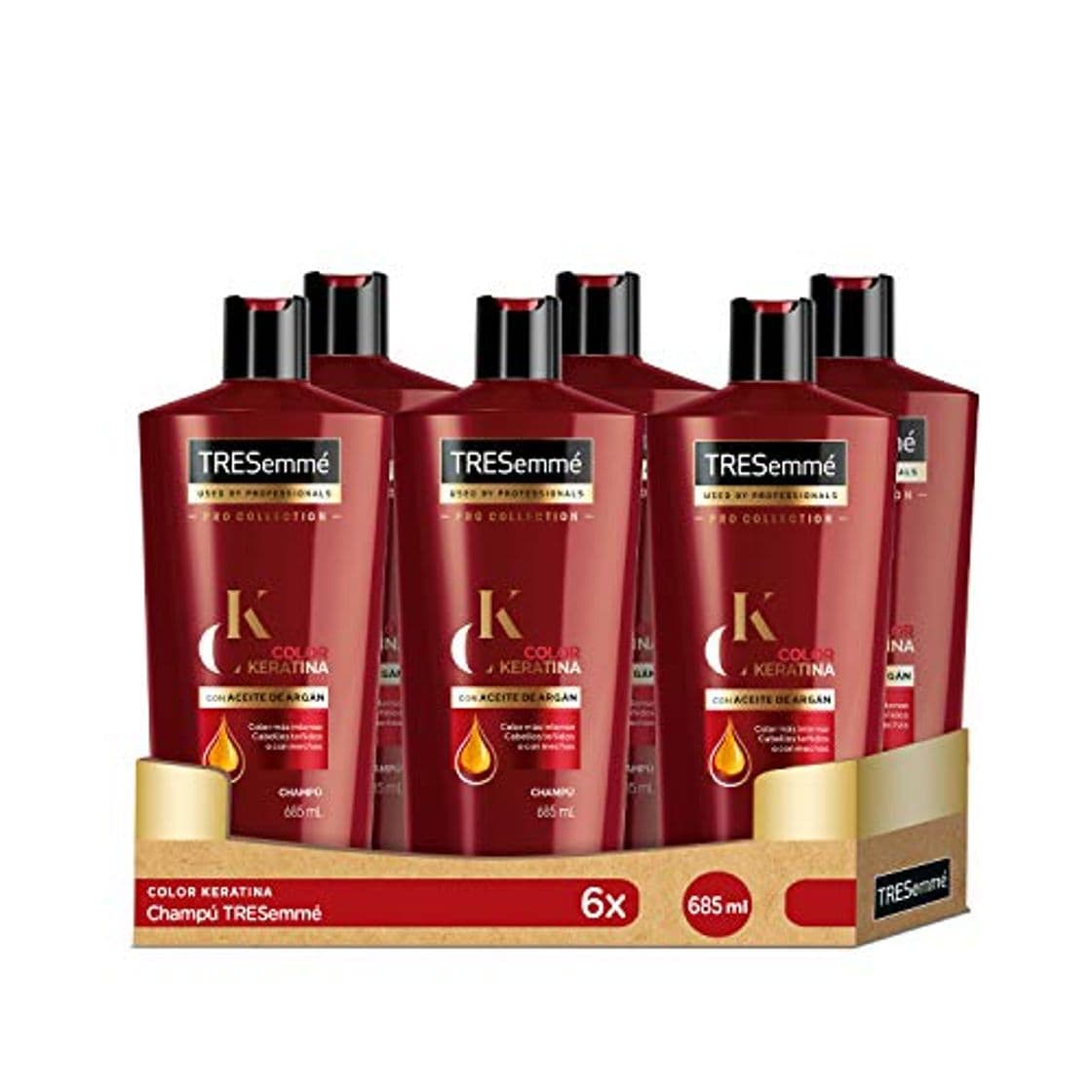 Producto TRESemmé Champú Keratina Color 6 x 685 ML