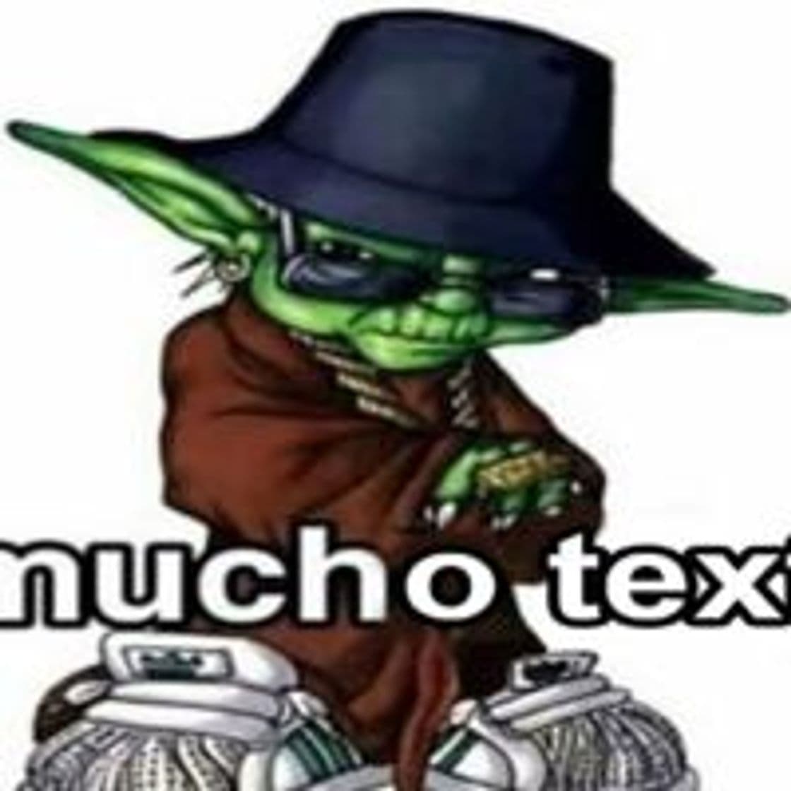 Moda Mucho texto con Yoda enjoyado  