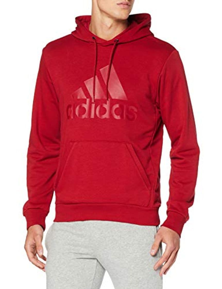 Moda adidas Must Haves Badge of Sports Hoodie Sudadera, Hombre, Marrón