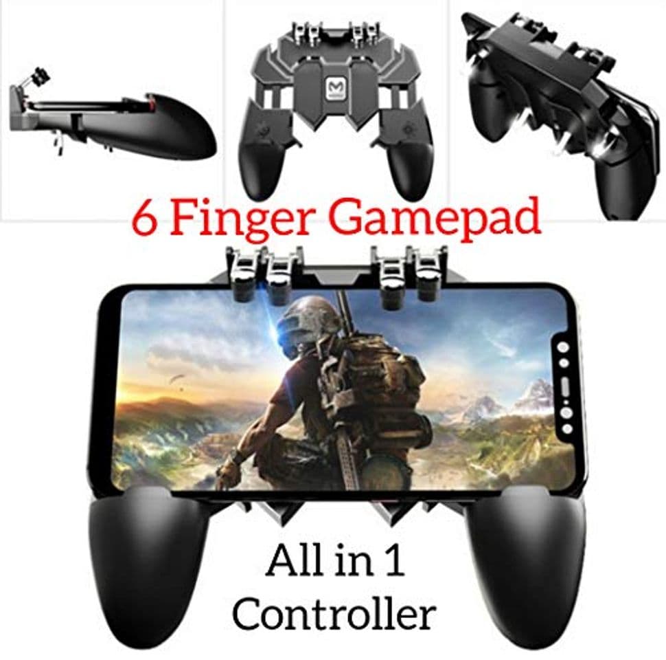 Producto YouFirst Pubg Mobile Controller [6 Dedo Gamepad/Upgrade Version] Mobile Game Controller