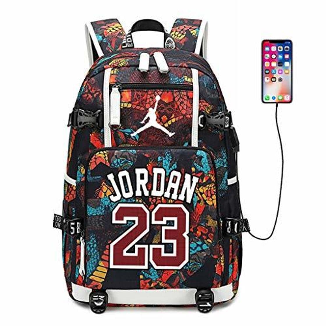 Place Zpyh Jugador de Baloncesto de la Estrella Michael Jordan Lultifunctional Mochila Mochila