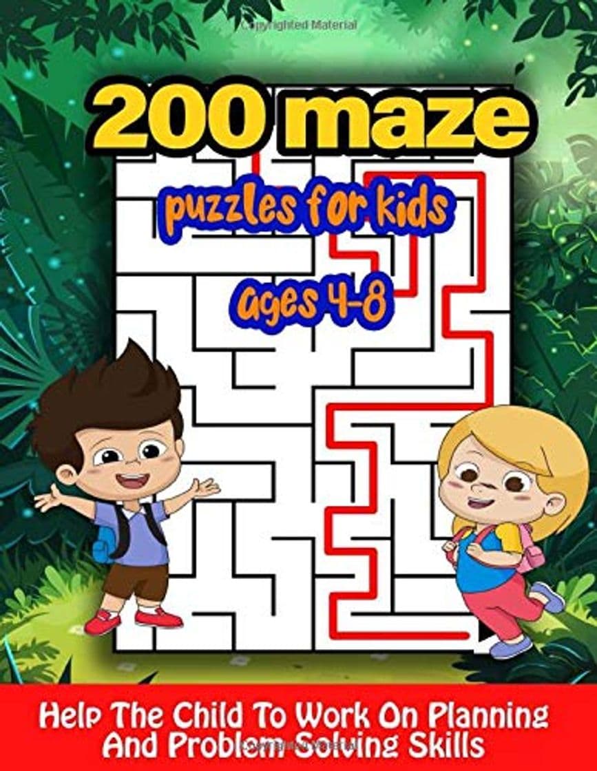 Book 200 Maze Puzzles For Kids Ages 4-8