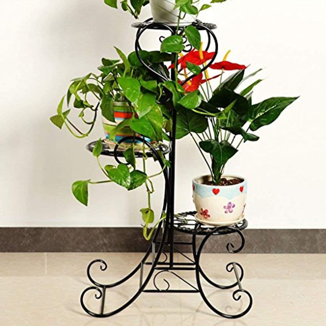 Producto JU Estantería de Flores de Hierro Creativo Multi-Store Flower Stand Estante de