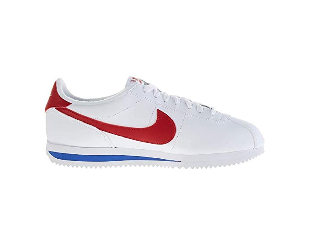 Fashion Nike Men's Cortez Basic Leather Shoe, Zapatillas de Running para Hombre, Blanco