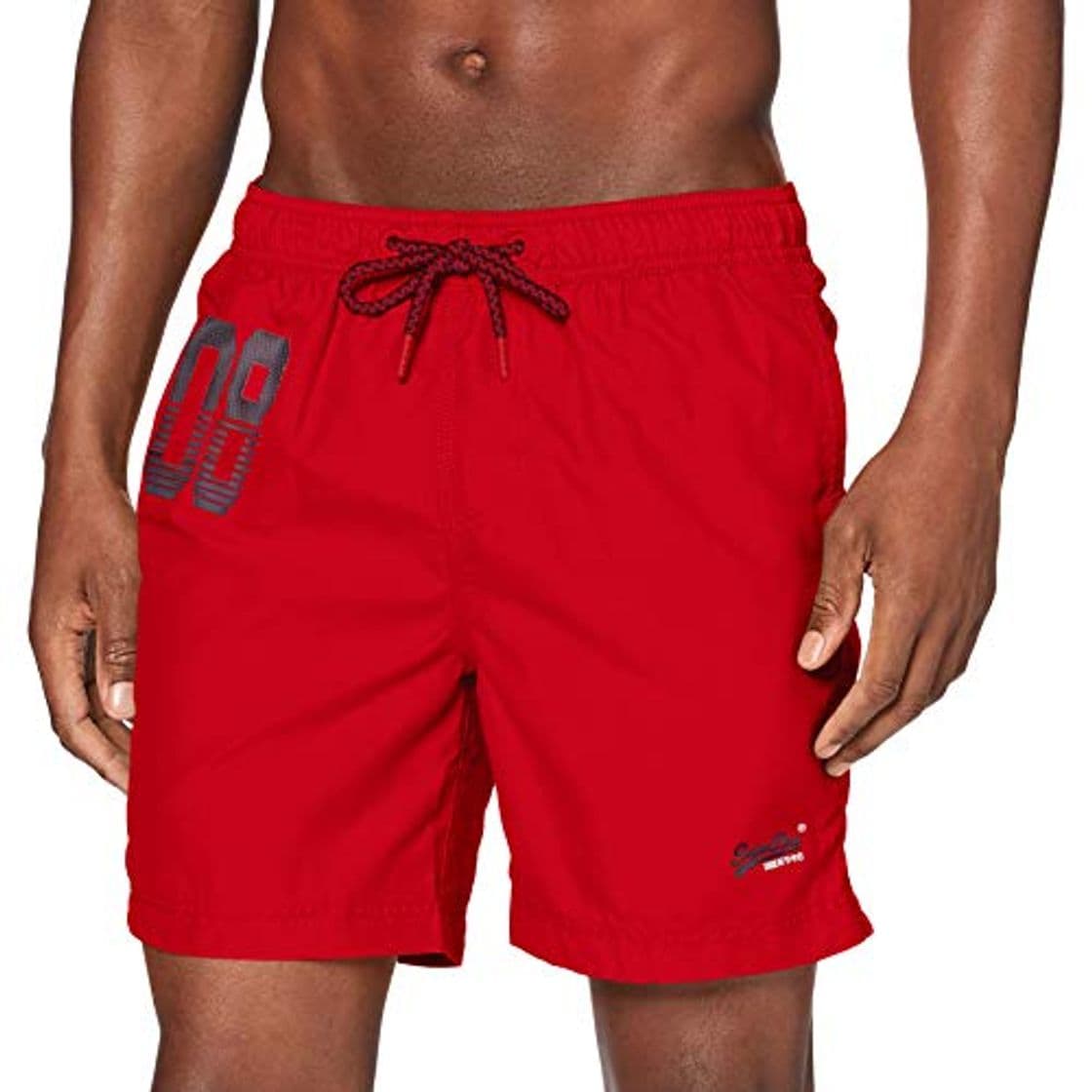 Producto Superdry Waterpolo Swim Short Pantalones Cortos, Rojo