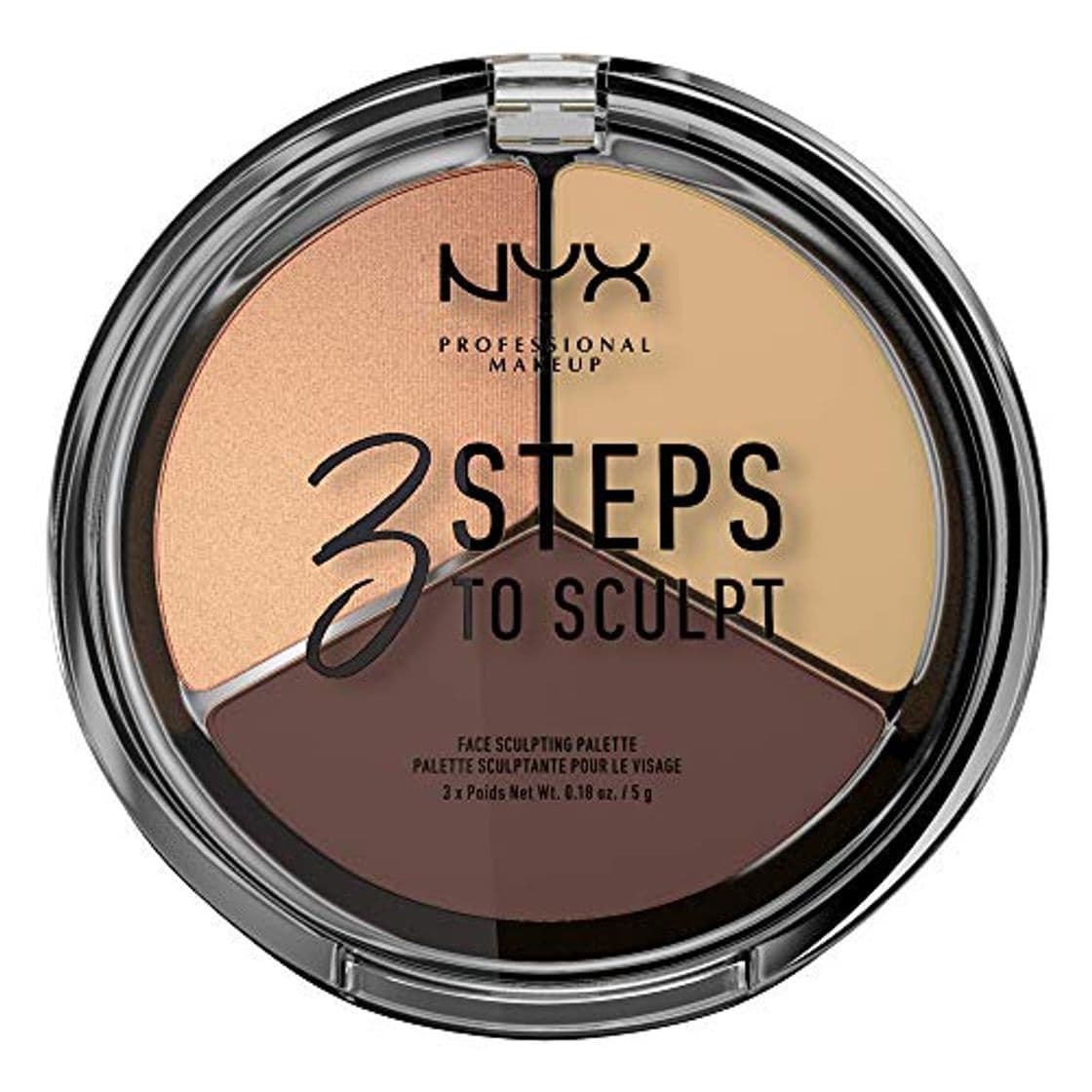 Product NYX Professional Makeup Paleta de Contouring & Iluminador 3 Steps to Sculpt Face Sculpting Palette tono  3  Medium color  Beige