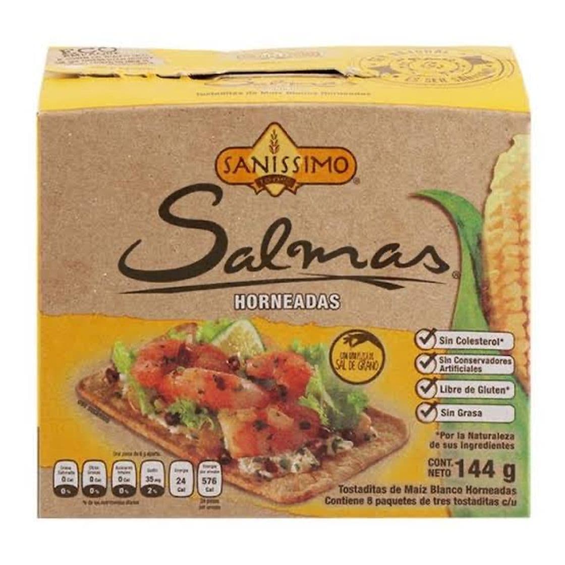 Moda Tostadas de maíz Sanissimo Salmas horneadas