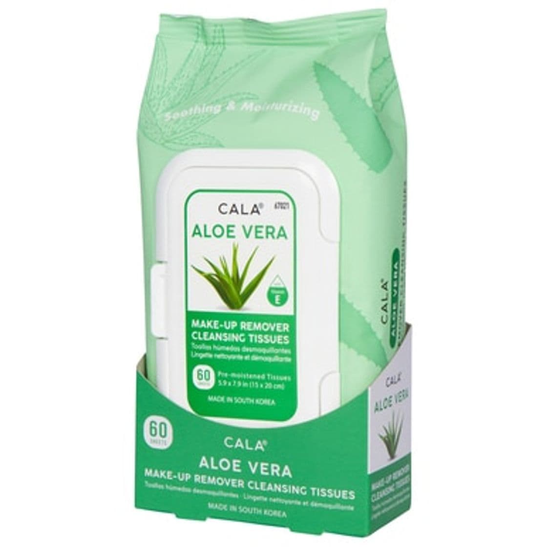 Moda Cala make-up remover cleansing tissues: aloe vera 