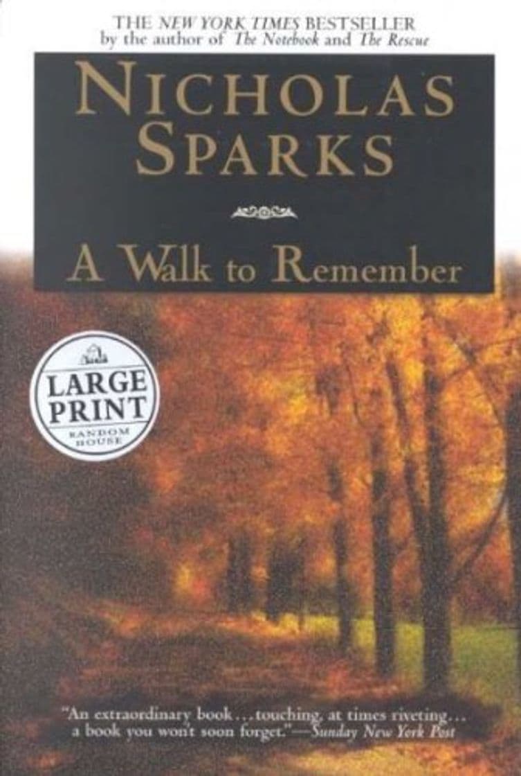 Book [A Walk to Remember] [by: Nicholas Sparks]