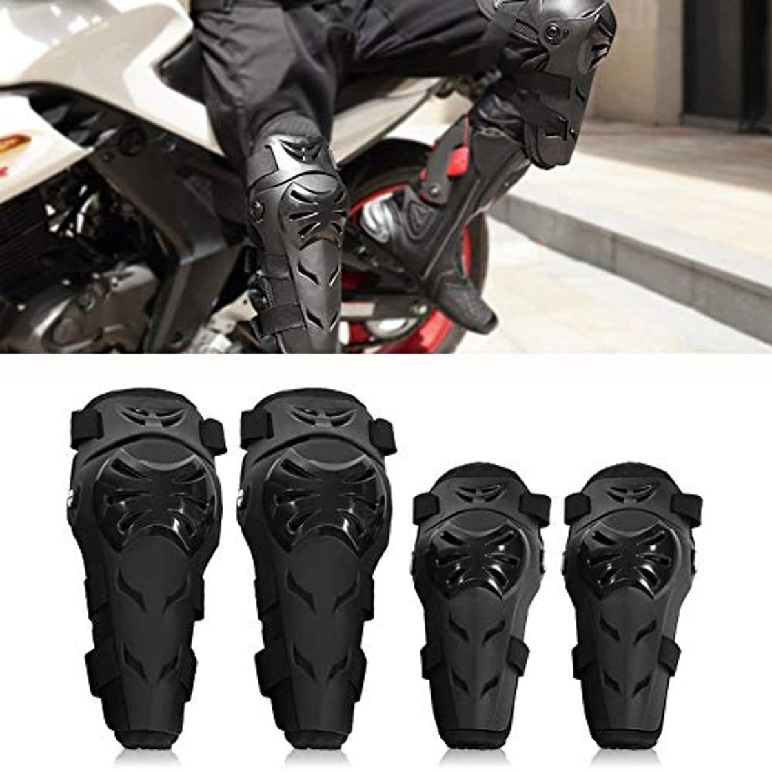 Product Rodilleras Moto Coderas para Hombre - 4 Piezas Motocross Rodilleras de protección