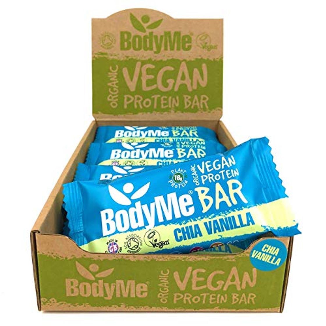 Producto BodyMe Barritas Proteinas Veganas Organica