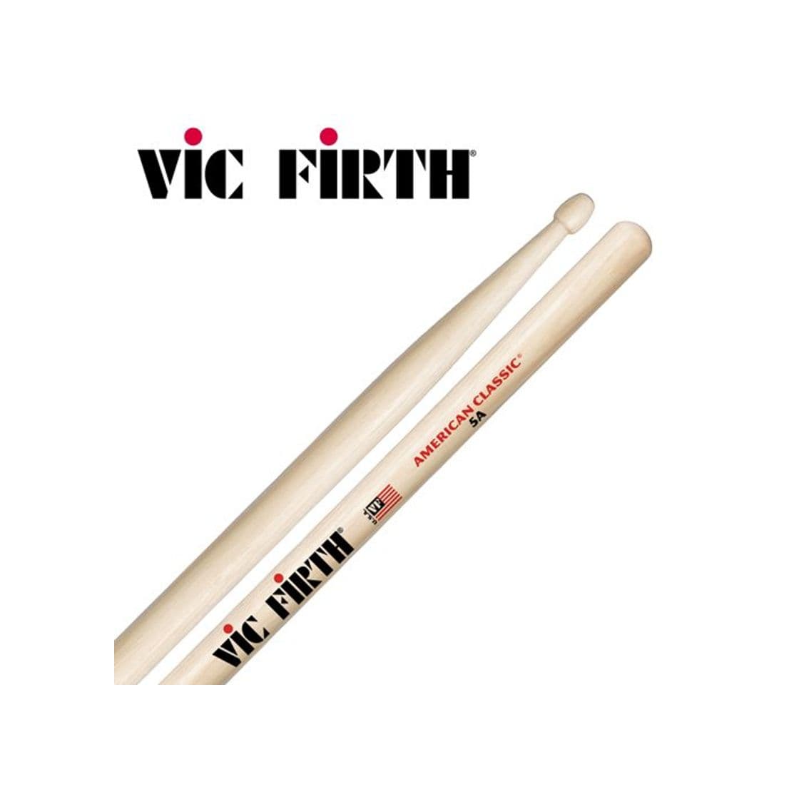 Electrónica Vic Firth 5A - Baqueta para cajas y baterías