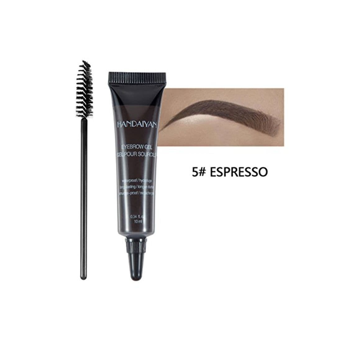 Producto Cejas Colores con pincel Qualitex Cejas de gel de Impermeable instantánea de