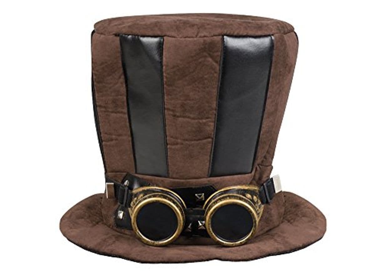 Producto Boland- Sombrero Cilindro Tubo Steampunk con Gafas para Adultos