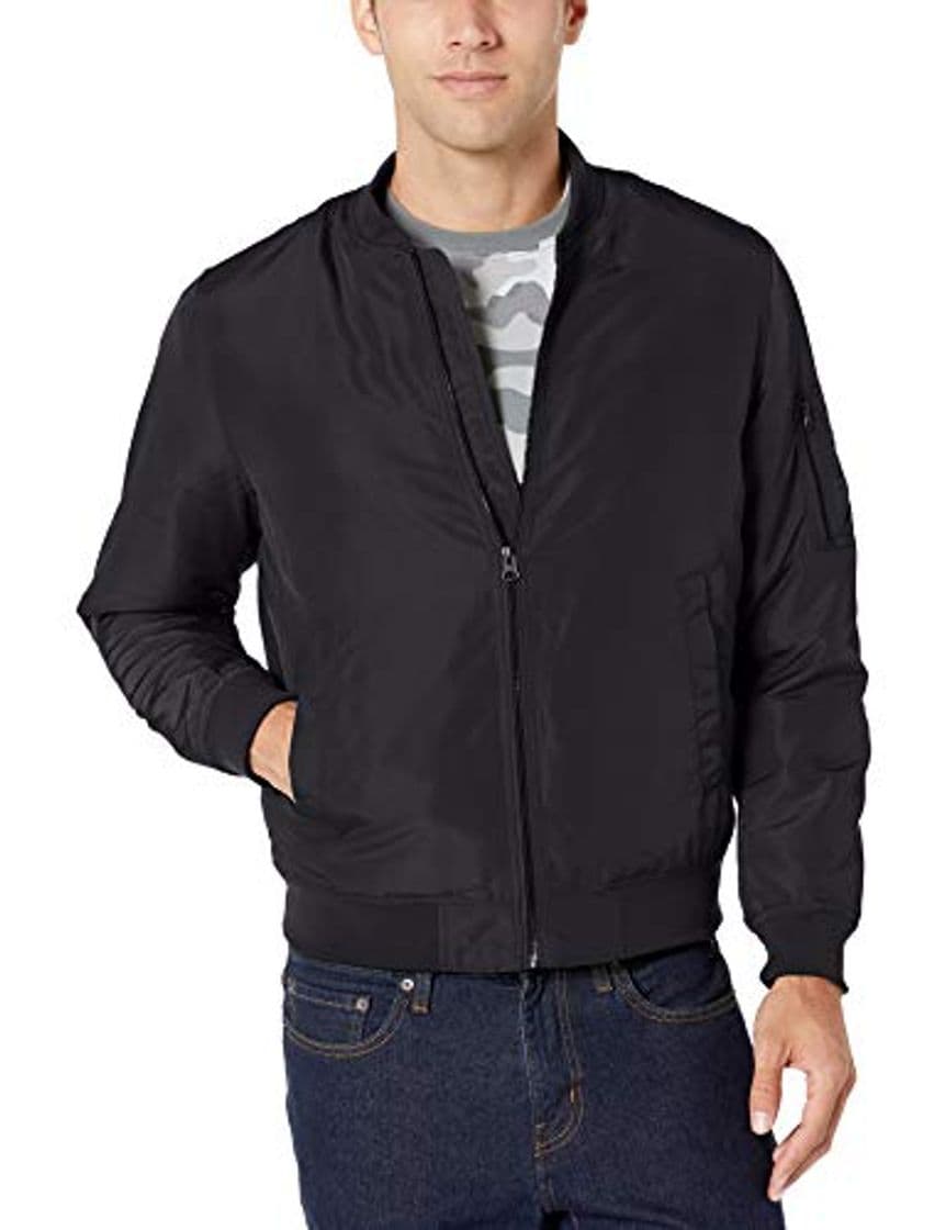 Moda Amazon Essentials Midweight Bomber Jacket Athletic-Insulated-Jackets, Negro, US