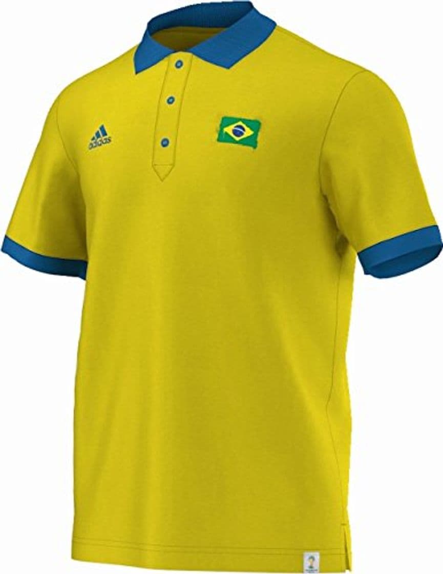 Moda adidas Polo MC Brazil Coton Amarillo