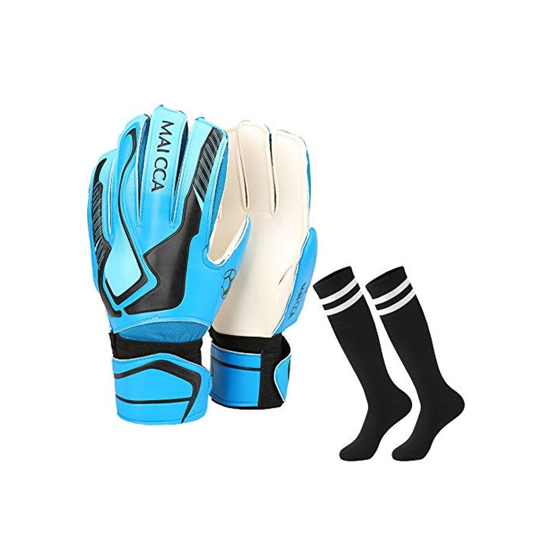 Producto Villavivi 2 Artículos De Portero: Guantes De Portero De Fútbol con Protectores