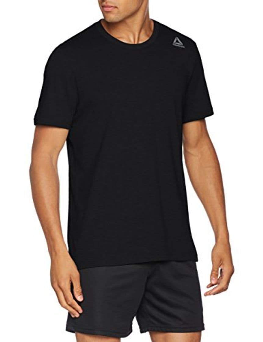 Moda Reebok Te SL Classic tee Camiseta, Hombre, Negro