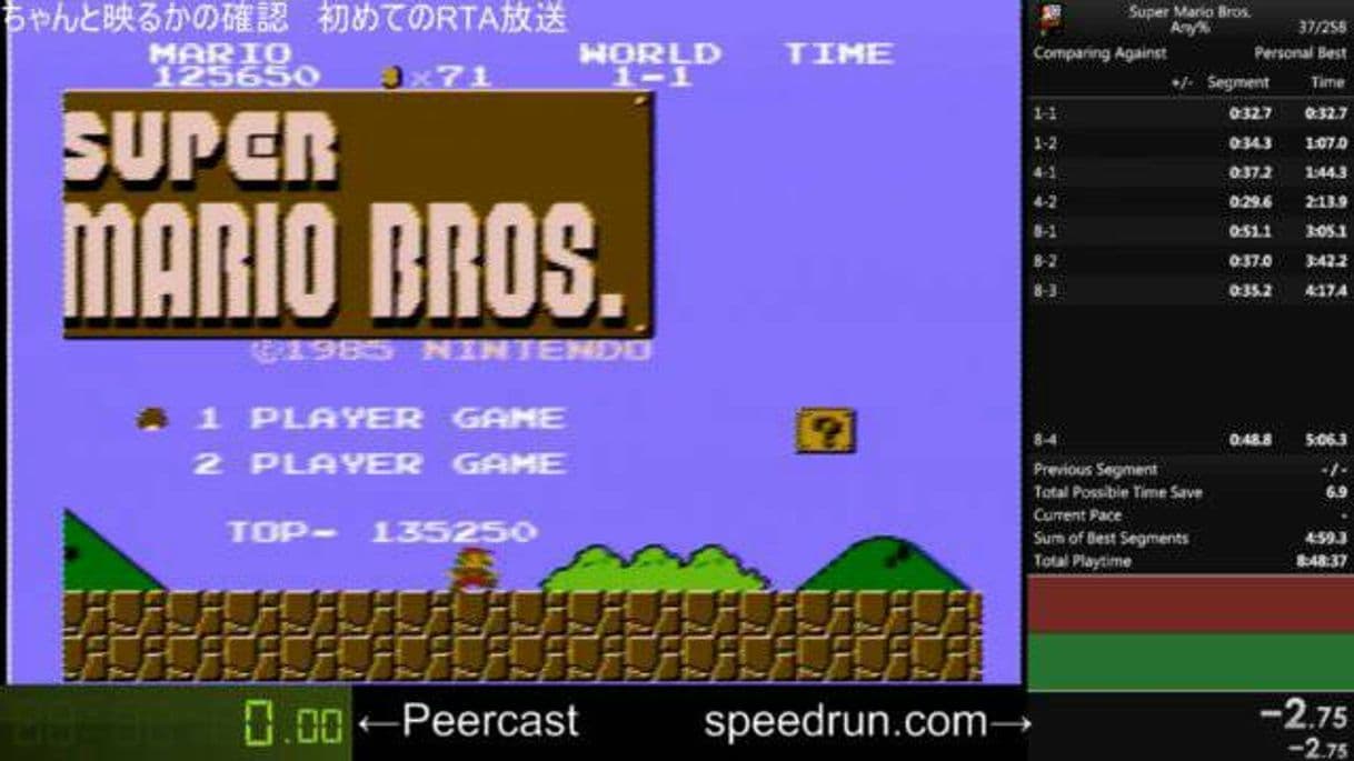 Moda 😮Super Mario Bros. any% speedrun 5:05👍