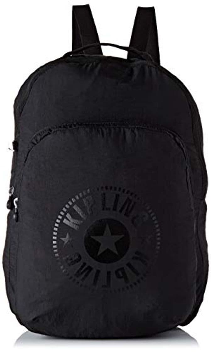 Moda Kipling SEOUL PACKABLE - Mochila escolar, 22.5 liters, Negro