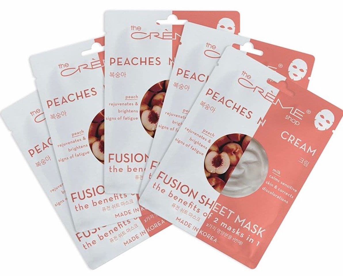 Fashion The Crème Shop Peaches N Cream Fusion Sheet Mask