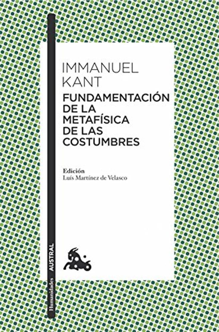 Libro Fundamentación de la metafísica de las costumbres: 1