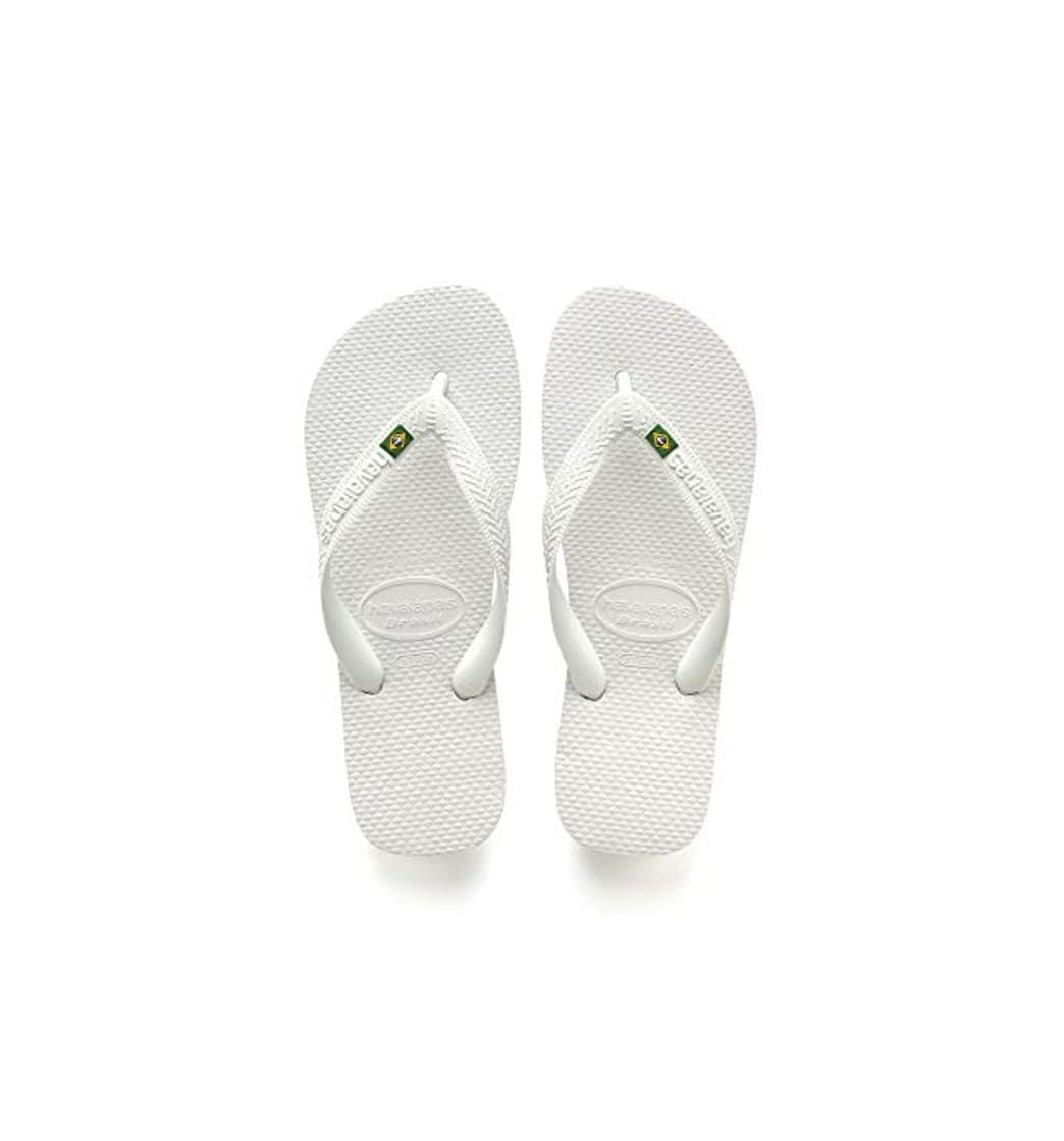 Product Havaianas Brasil, Chanclas Unisex Adulto, Blanco