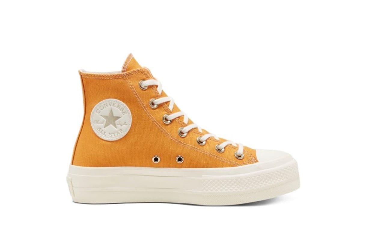 Moda Elevated Gold Platform Chuck Taylor All Star High Top 