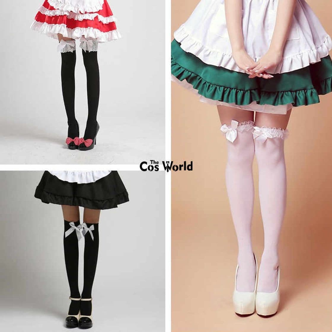 Fashion Medias Lolita con lazo 