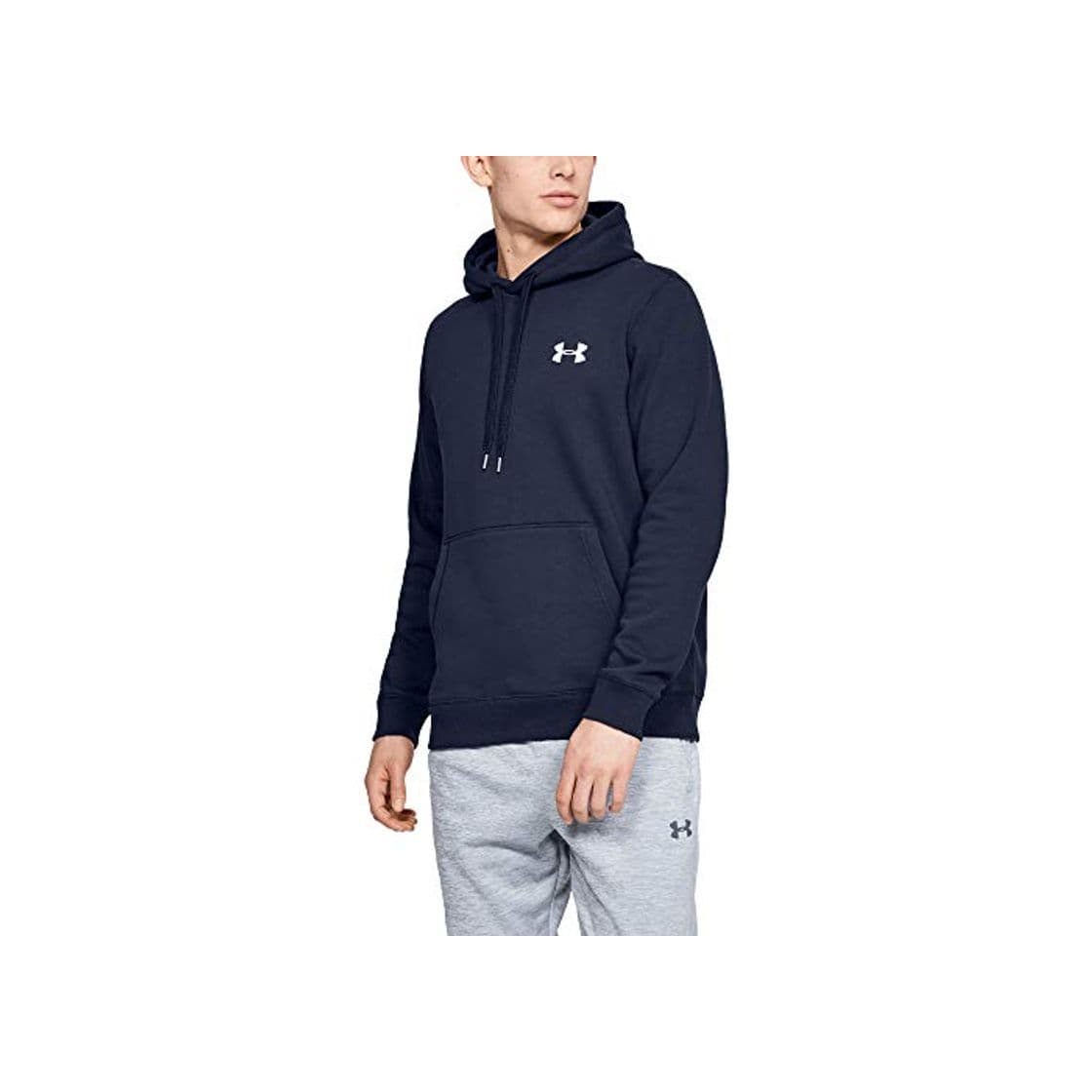 Moda Under Armour Rival Fitted Pull Over Sudadera con Capucha, Hombre, Azul