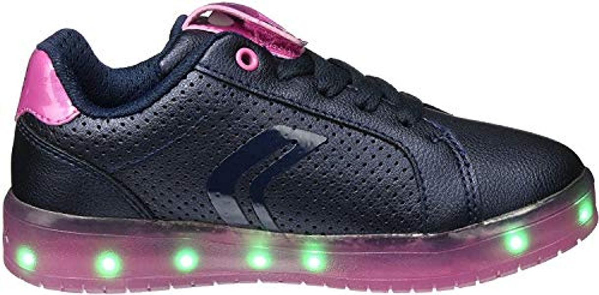 Moda Geox J Kommodor A, Zapatillas para Niñas, Azul