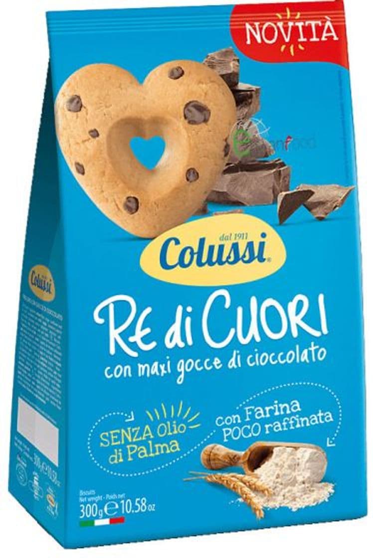 Moda Italian chocolate chips cookies "Re di cuori Colussi"