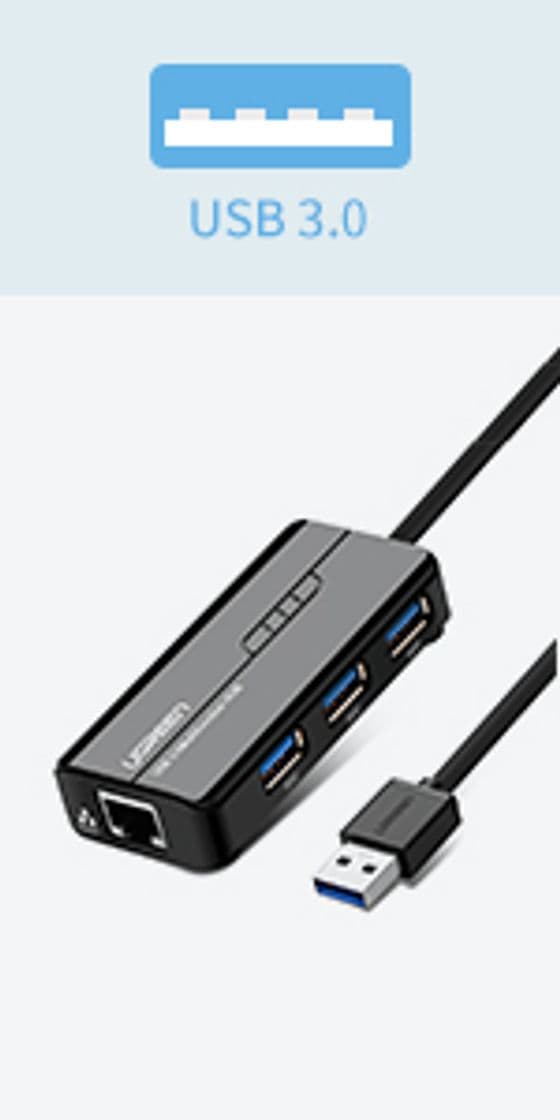 Fashion Hub USB 3.0 Ethernet adaptador Gigabit