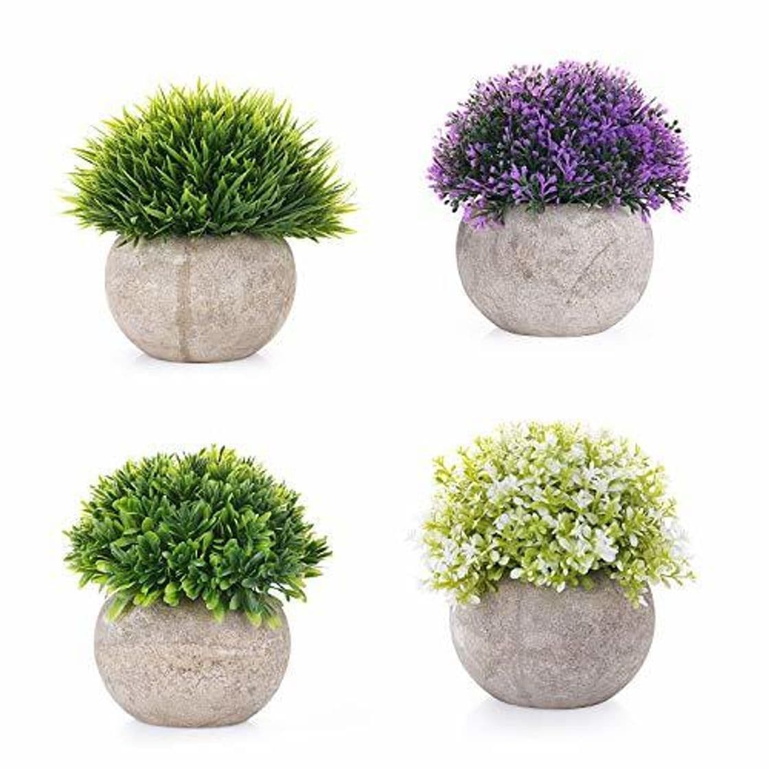 Producto EKKONG Plantas Artificiales Suculentas Plásticas Flor pequeñas en Maceta para decoración del