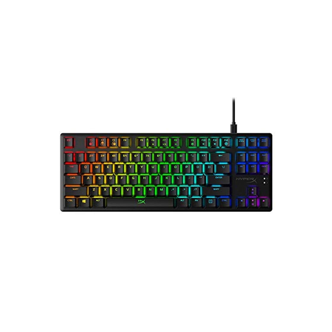 Product HyperX HX-KB7AQX-US Alloy Origins Core, Teclado Mecánico para Juegos RGB, Tenkeyless