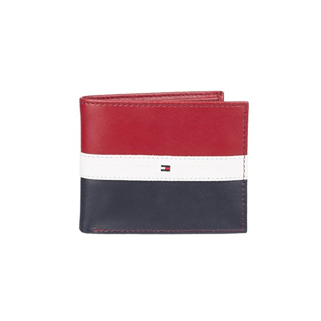 Product Tommy Hilfiger Leather Men's Wallet Red Navy