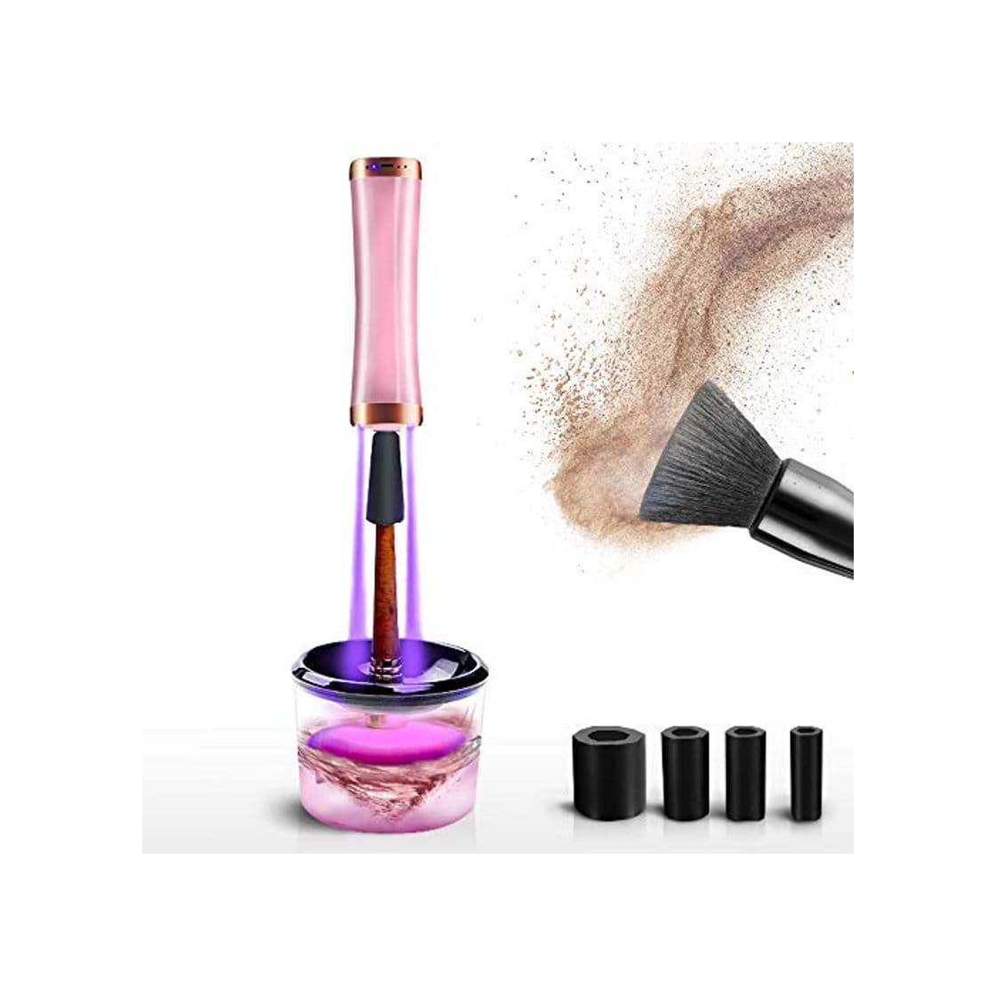 Product Limpiador de brochas de maquillaje recargable con USB