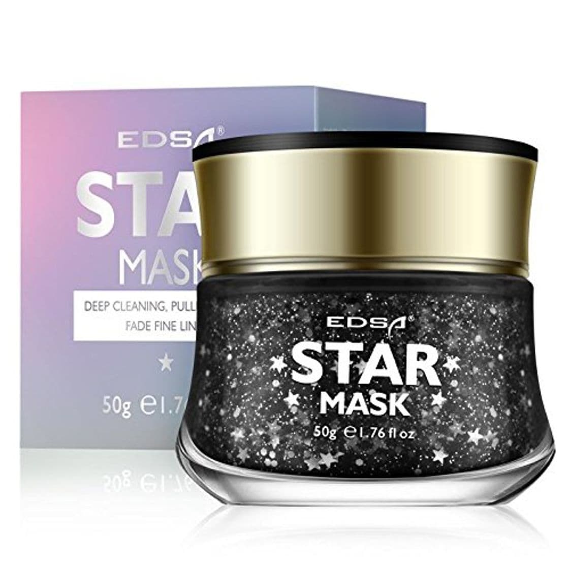 Producto Bluelover Edsa Glitter Star Mask Bling Facial Peeling Máscara Galaxy Destellos Reafirmante Hidratante Cara Limpia