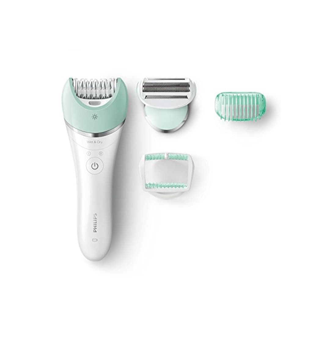 Product Philips Satinelle Advanced BRE620/00 - Depiladora Wet & Dry para mujer inalámbrica