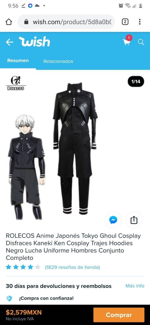 Fashion Traje otaku