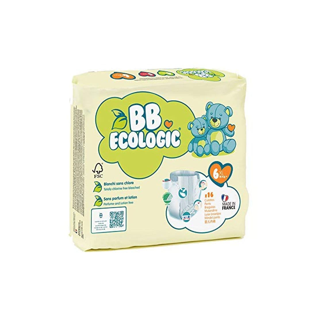 Product BEBE ECOLOGIC braguitas bebe T6 x16 BB Ecologic